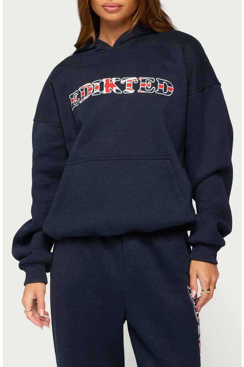 UK Graphic Hoodie, Main, color, NAVY