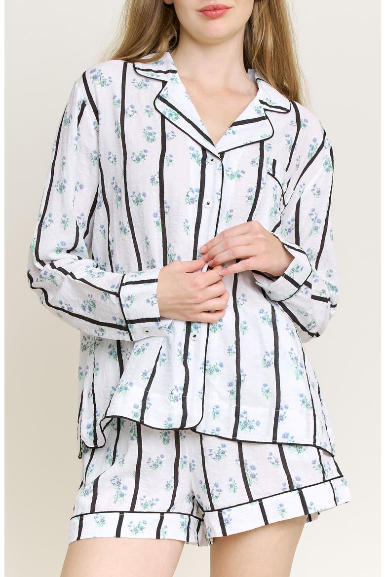 Good Life Short Pajamas, Main, color, DITSY STRIPE