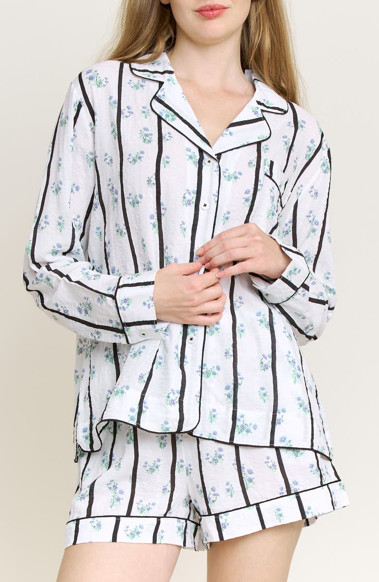 Honeydew Good Life Short Pajamas, Main, color, Ditsy Stripe