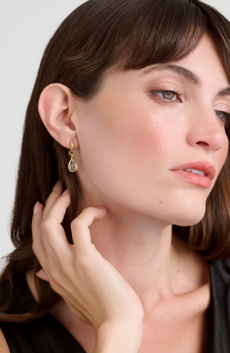 Ted Baker Divine Crystal Drop Huggie Hoop Earrings, Alternate, color, 