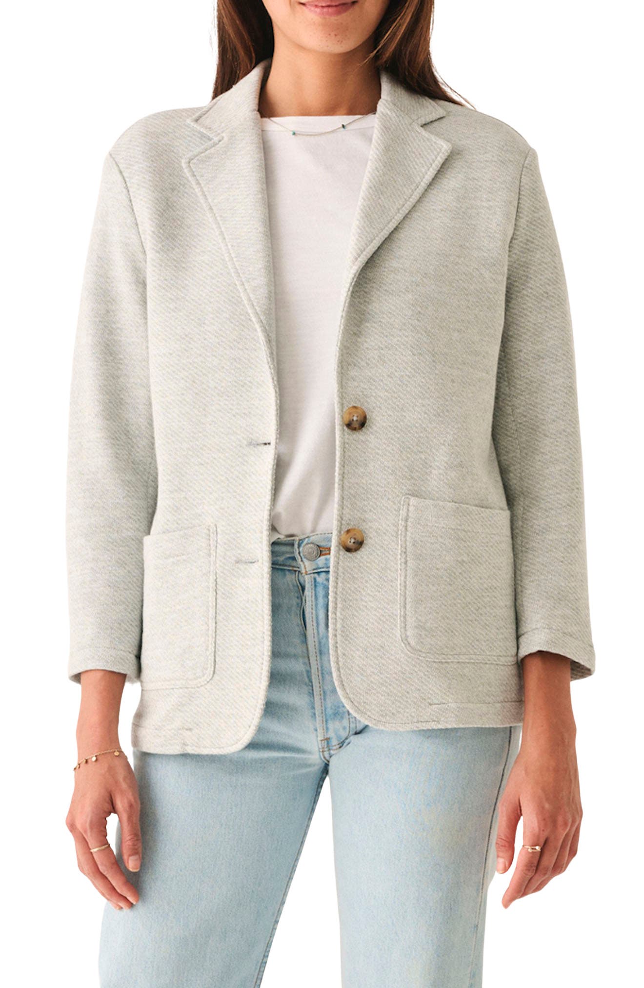 Faherty Inlet Cotton Blend Knit Blazer
