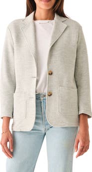 Faherty Inlet Cotton Blend Knit Blazer