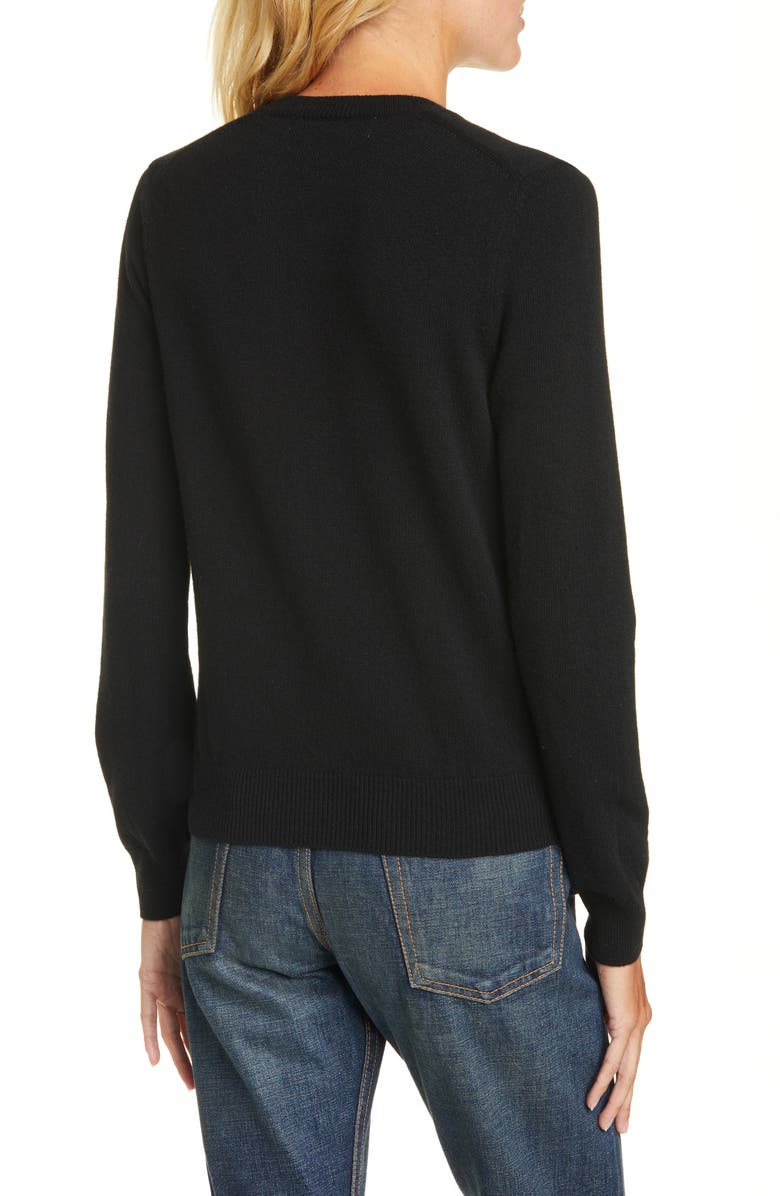 Comme des Garçons PLAY Wool Cardigan, Alternate, color,