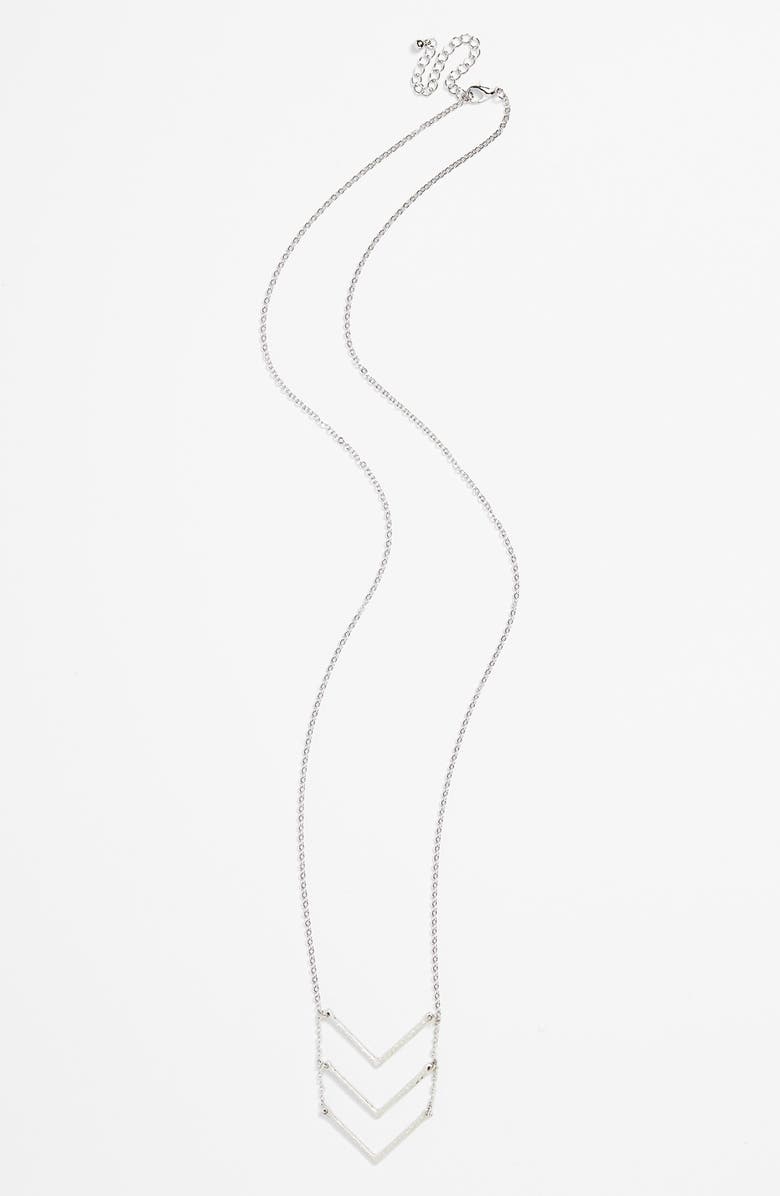 BP. Triple Chevron Layering Necklace, Main, color,