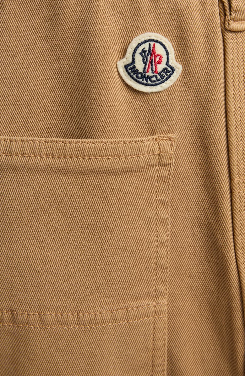 Moncler Cotton Stretch Twill Carpenter Pants, Alternate, color, Camel