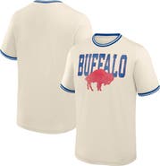 FANATICS Men's Fanatics Cream Buffalo Bills Time Honored Tradition Ringer Fashion Top