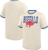FANATICS Men's Fanatics Cream Buffalo Bills Time Honored Tradition Ringer Fashion Top