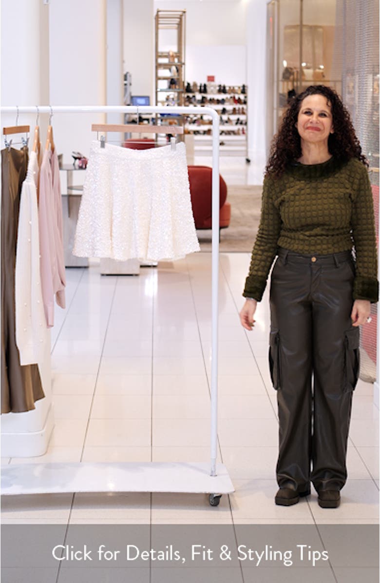 Sequin Flare Miniskirt, sales video thumbnail