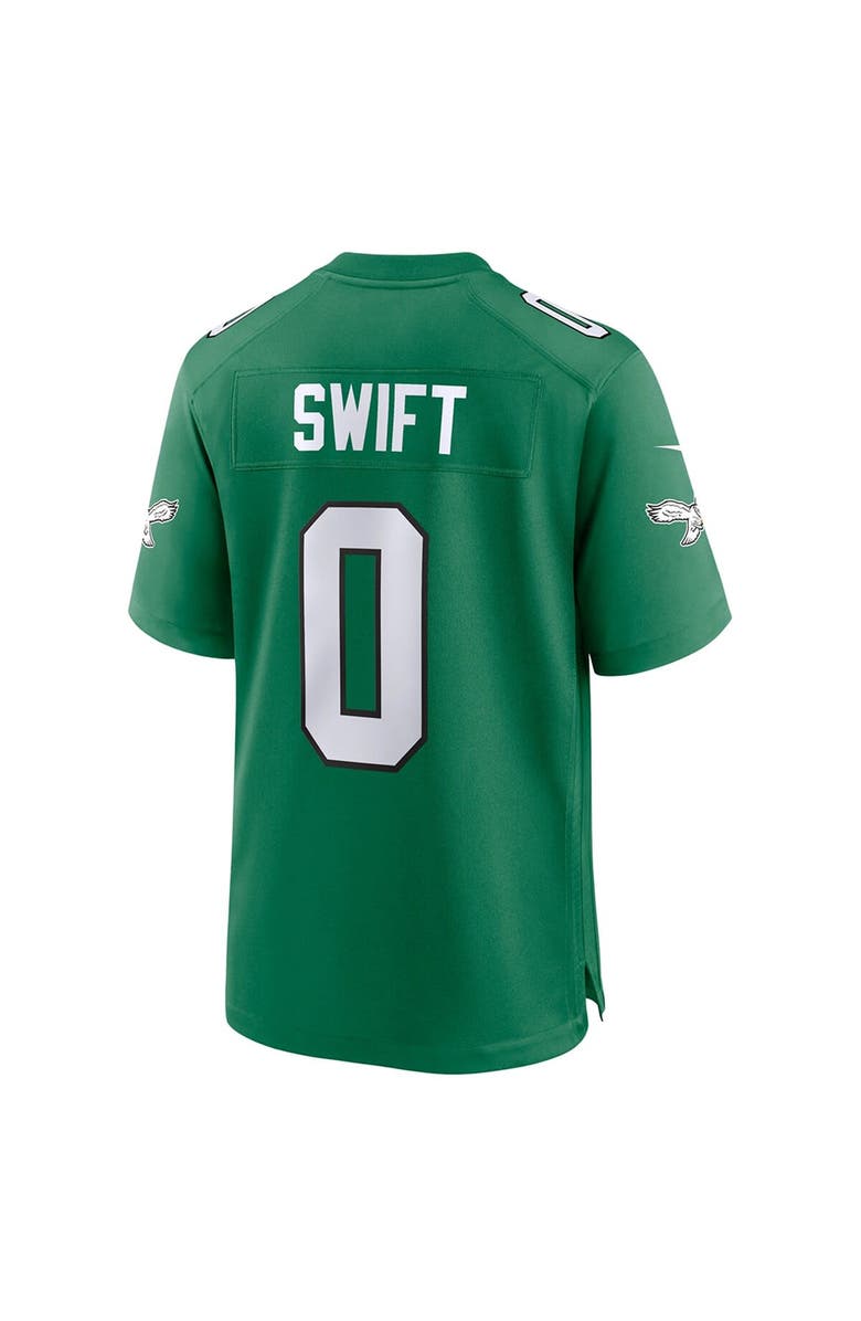 Nike Youth Nike D'Andre Swift Kelly Green Philadelphia Eagles Game Jersey, Alternate, color,