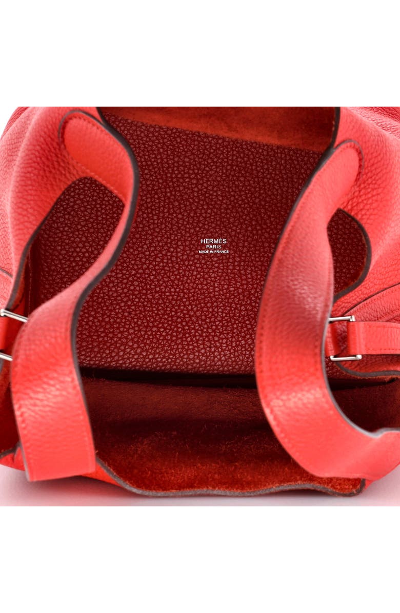 Pre-Owned Hermes Picotin Lock Bag Clemence MM, Alternate, color, Rouge Tomate