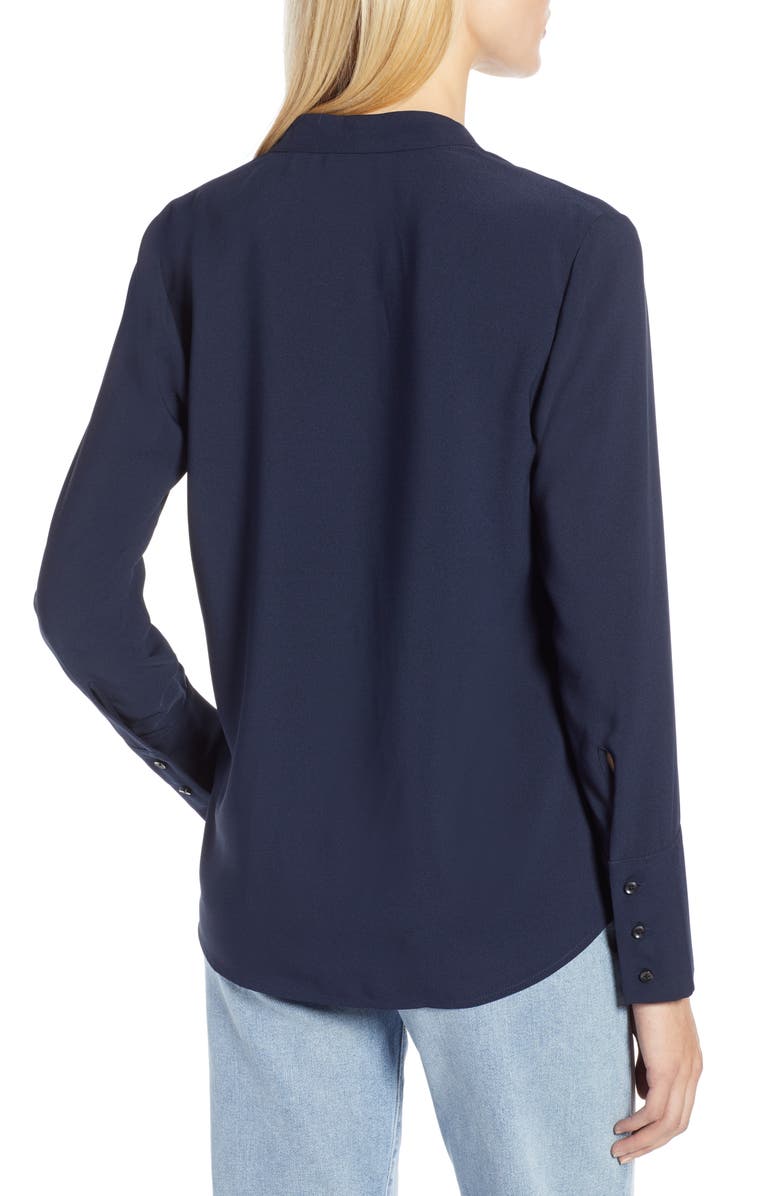 Halogen<sup>®</sup> x Atlantic-Pacific Wrap Blouse, Alternate, color,