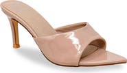 CHASE AND CHLOE Glossy Finish Stiletto Sandal
