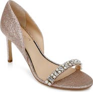 Jewel Badgley Mischka Dayana Embellished Glitter Sandal