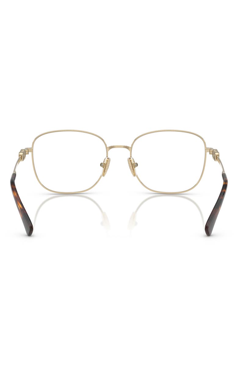 VOGUE 54mm Square Optical Glasses, Alternate, color, Pale Gold/ Tort