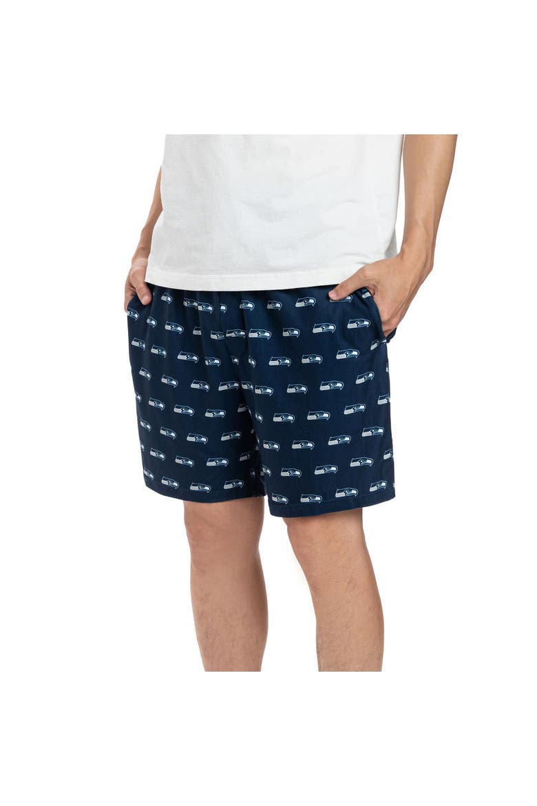 Men's Concepts Sport College Navy Seattle Seahawks Gauge Jam Two-Pack Shorts Set, Alternate, color, Navy