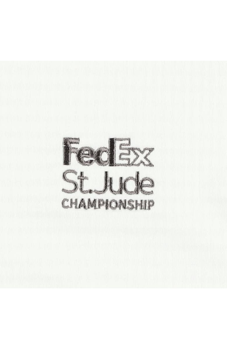 Nike Men's Nike White FedEx St. Jude Championship Performance Victory Quarter-Zip Pullover, Alternate, color,