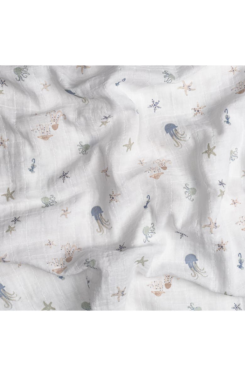 CRANE BABY Cove 3-Pack Assorted Cotton Swaddle Blankets, Alternate, color, 