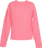 Hannah Banana Kids' Ribbed Mock Neck Sweater