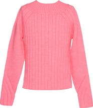 Hannah Banana Kids' Ribbed Mock Neck Sweater