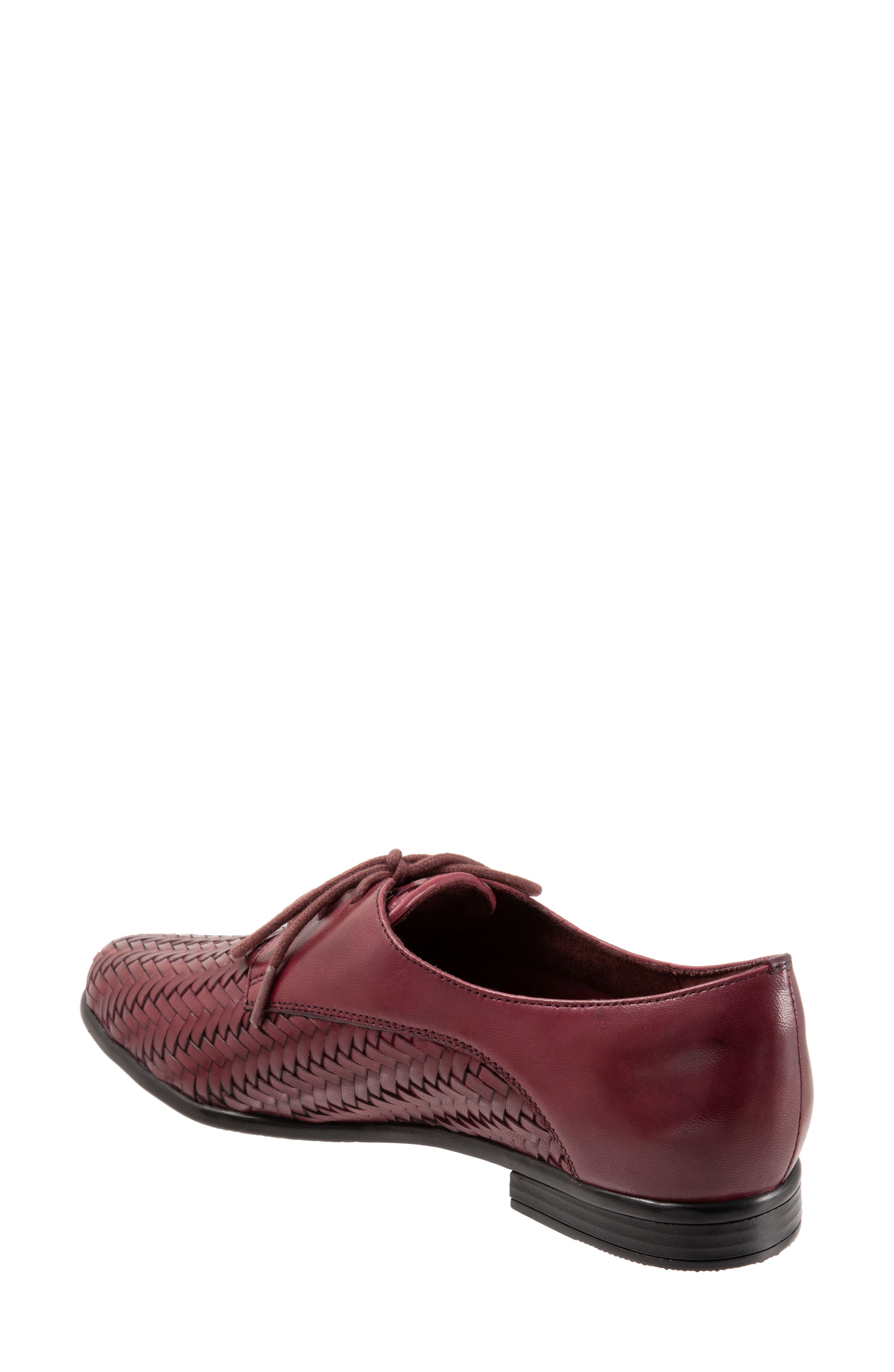 Lizzie Derby Flat, Alternate, color, BURGUNDY