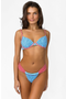 selected Blue Multi Stripe