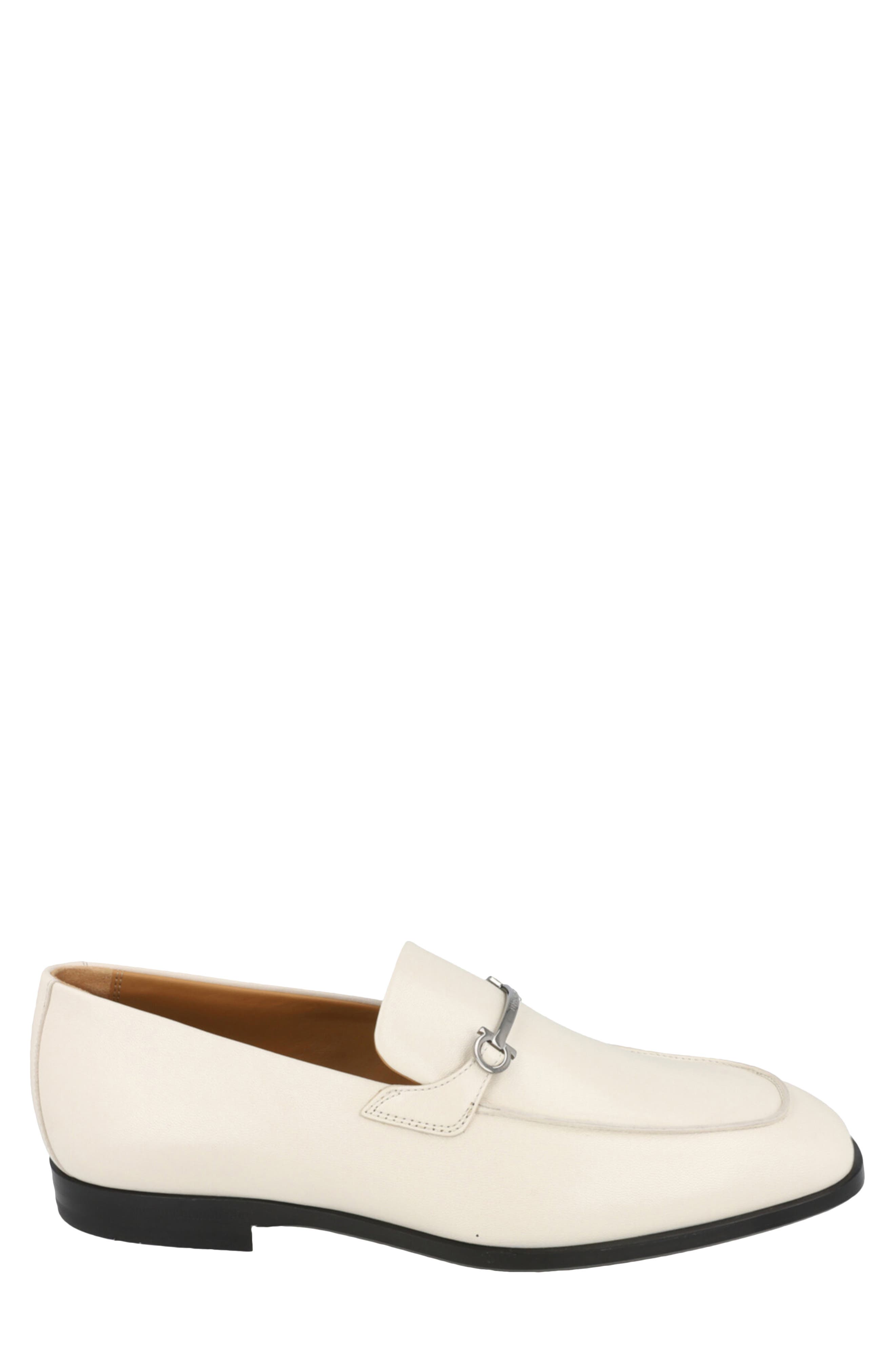 FERRAGAMO Fedro Bit Loafer, Alternate, color, White