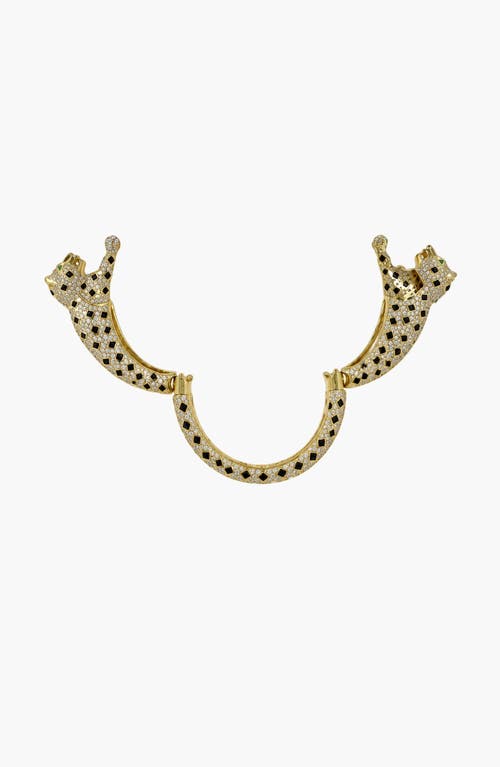 Kellery Empress Panther Bangle In Gold