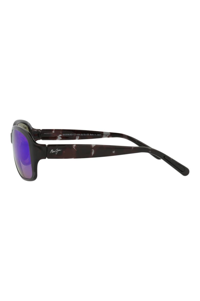 Core 56mm Mirrored Polarized Sunglasses, Alternate, color, GREY TORTOISE BLUE