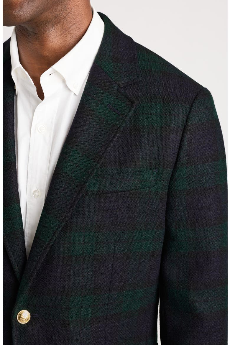 Alma Mater Wool Blazer, Alternate, color, BLACKWATCH PLAID