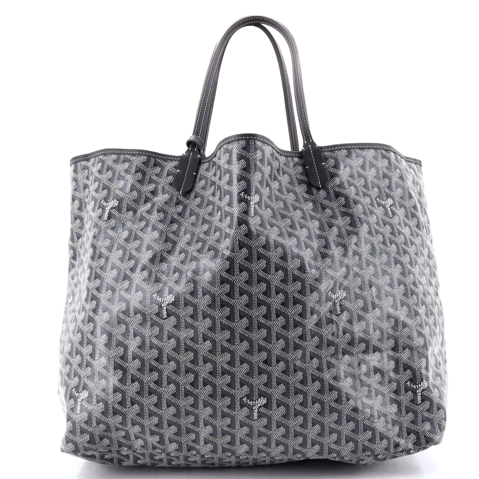 Pre-Owned Goyard Saint Louis Tote Coated Canvas GM, Alternate, color, Gray