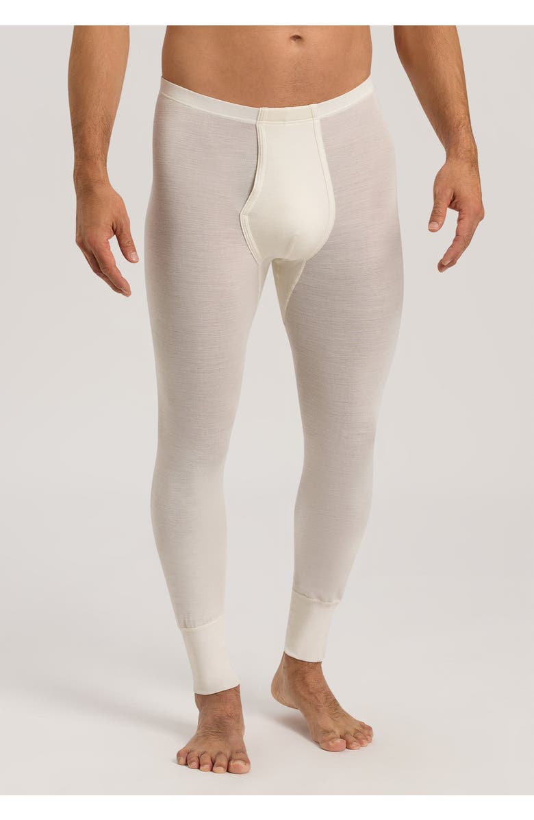 Hanro Wool and Silk Leggings, Alternate, color, Cygne