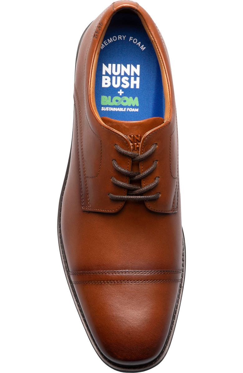 NUNN BUSH Baxter Cap Toe Derby - Wide Width Available, Alternate, color, Cognac
