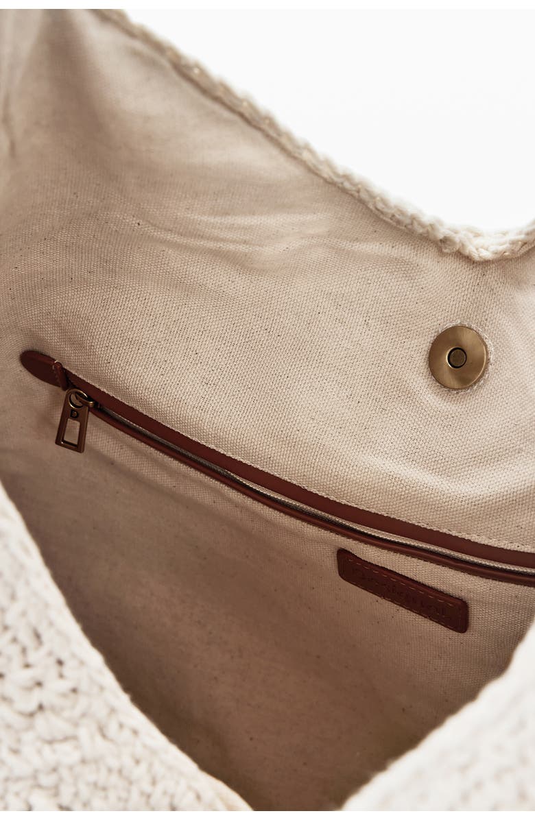 Desigual Cotton Crochet Shoulder Bag, Alternate, color,