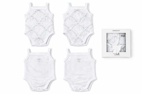Rib Bow Undershirts Pack (Baby)
