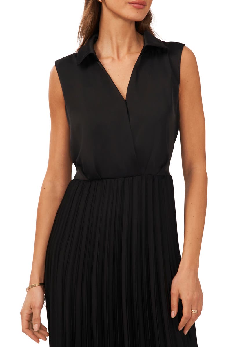 Halogen<sup>®</sup> Sleeveless Pleated Midi Dress, Alternate, color,