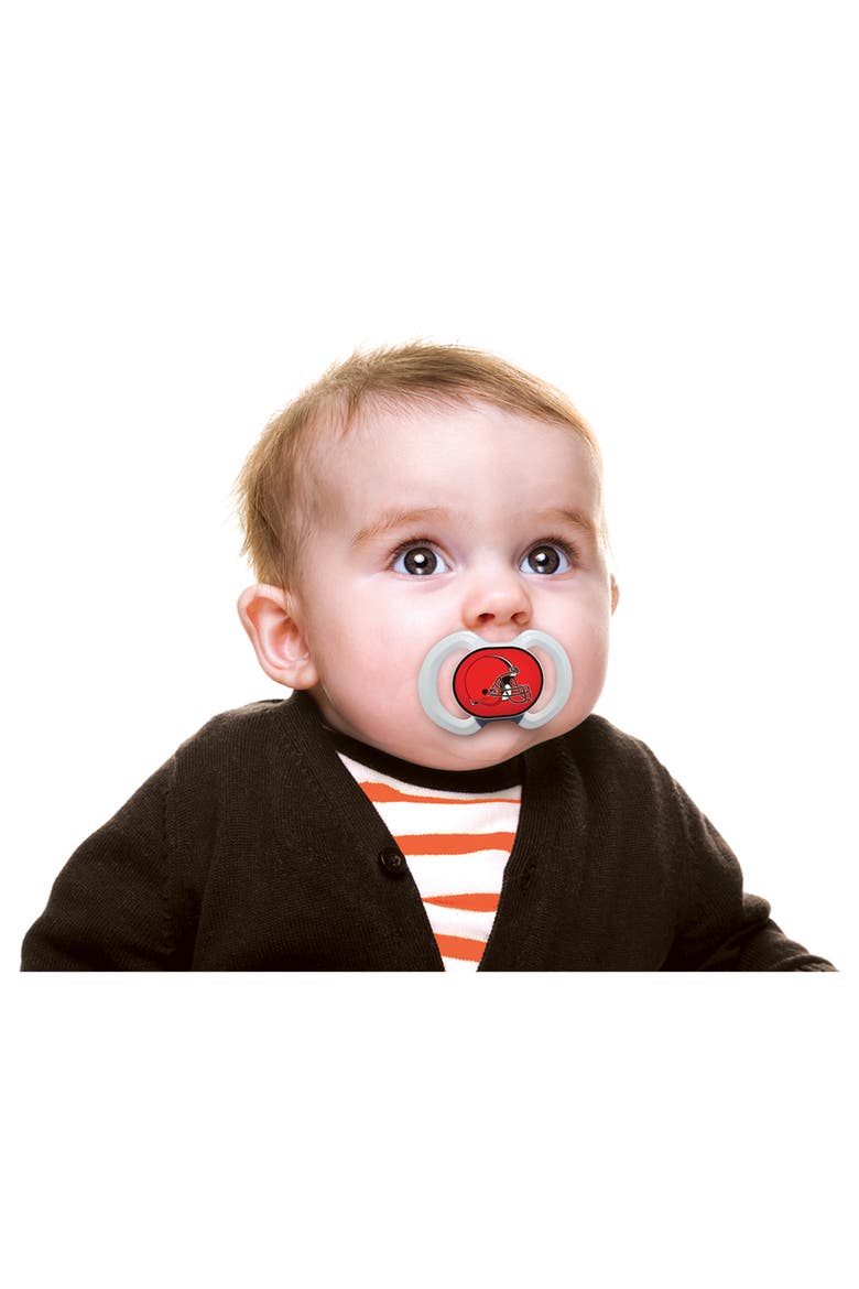 Cleveland Browns Pacifier 2-Pack, Alternate, color, Multicolor