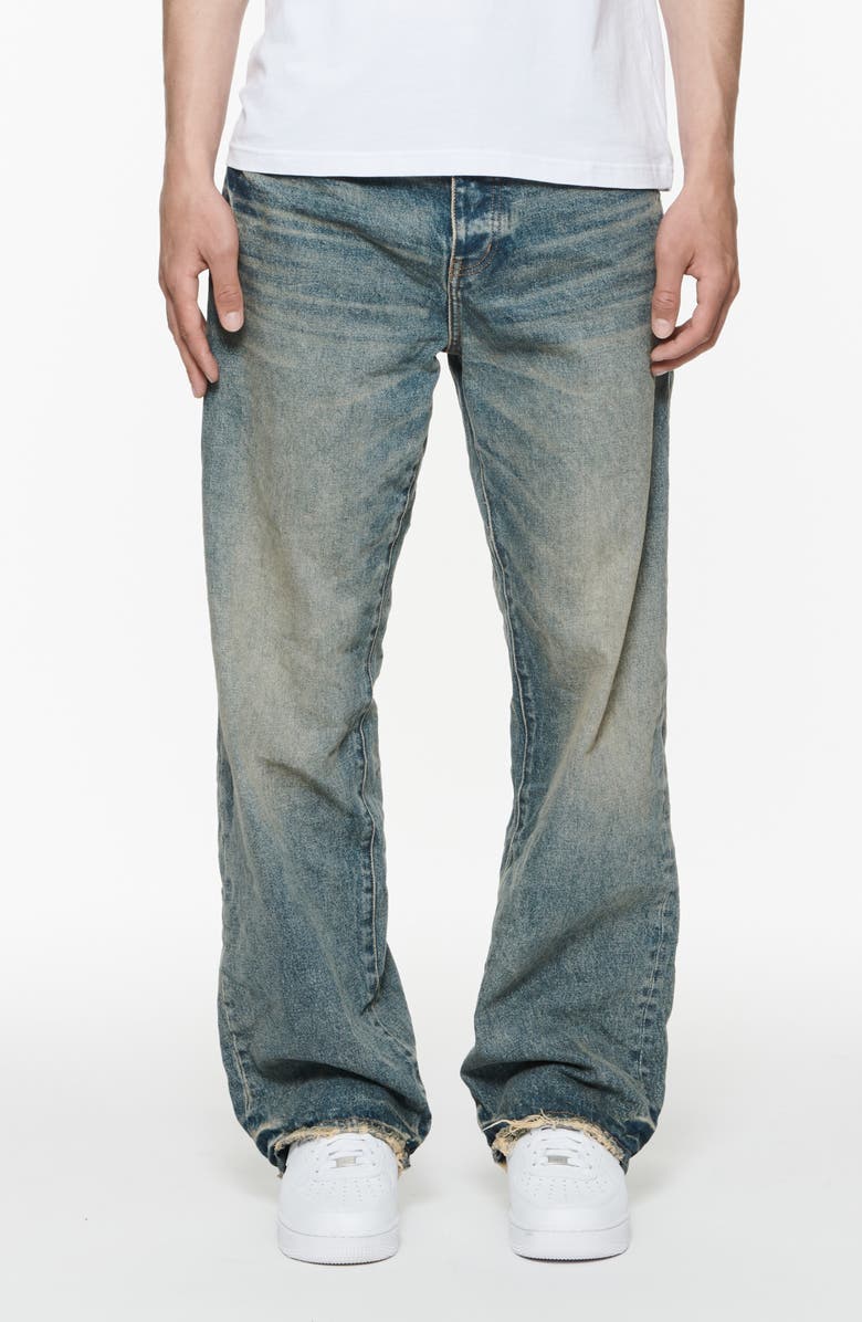 PURPLE BRAND Distressed Wide Leg Jeans, Main, color, 