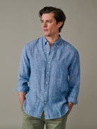 Aubin Worlaby Linen Long Sleeve Shirt