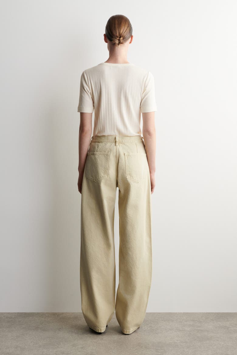 Patch-Pocket Straight-Leg Jeans, Alternate, color, BUTTER YELLOW