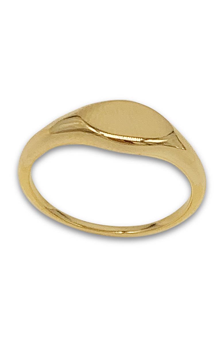 Adornia Water Resistant Signet Ring, Main, color,