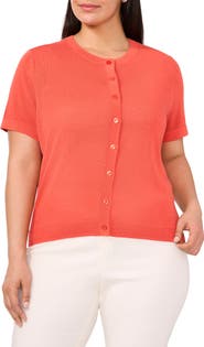Halogen® Short Sleeve Cardigan