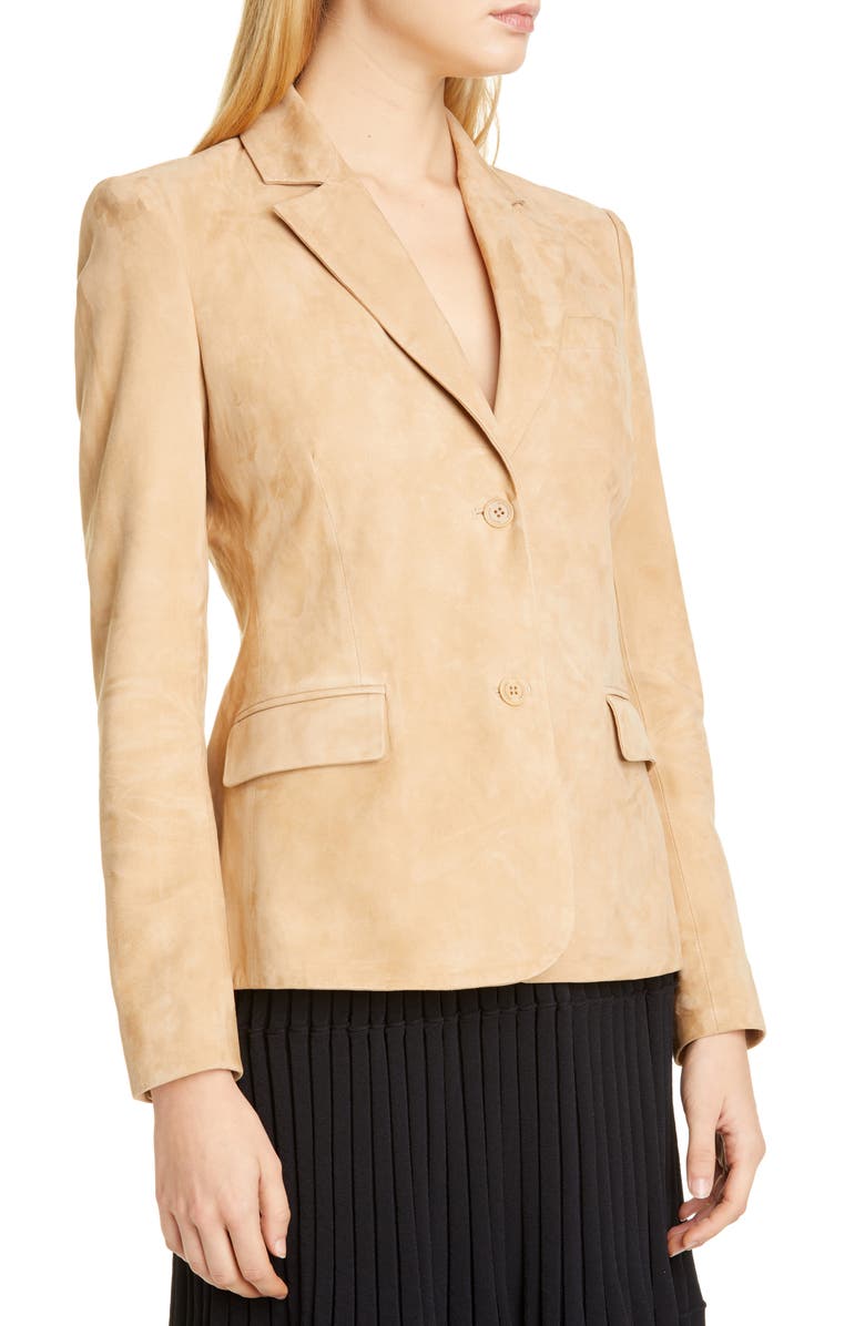 Altuzarra Two-Button Suede Jacket, Alternate, color, 