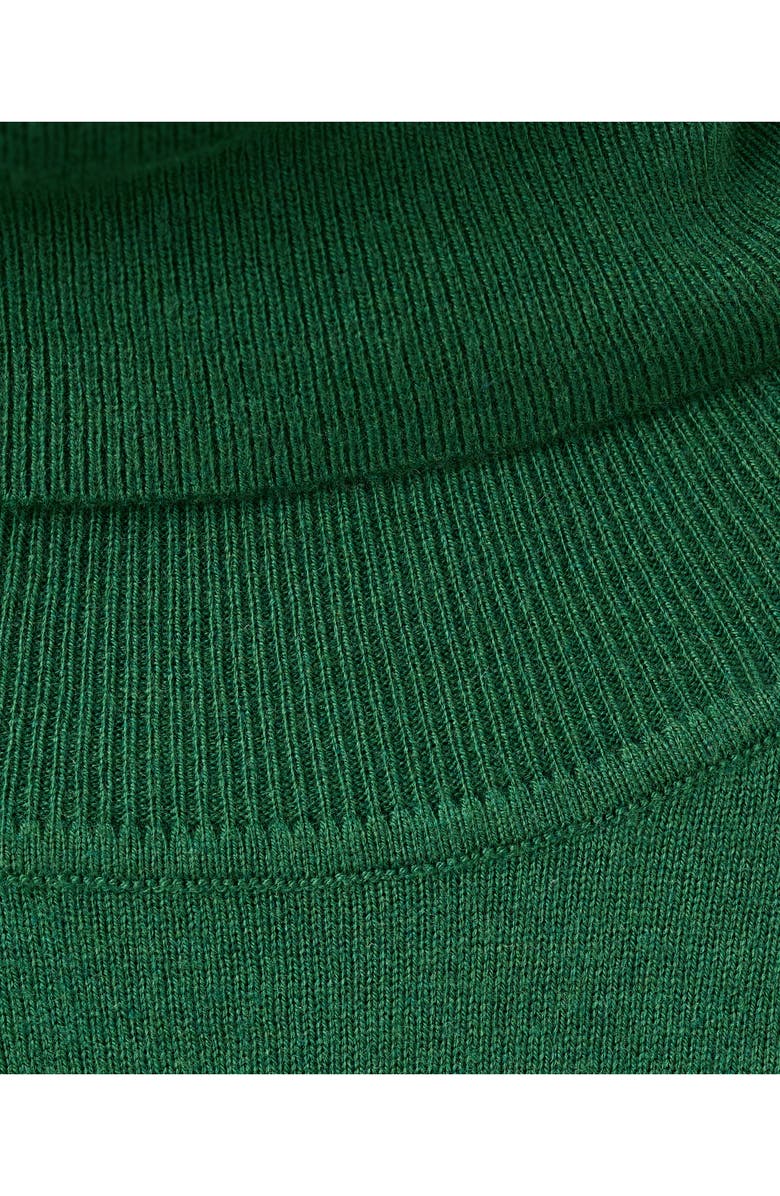 MANGO Turtle Knit Sweater, Alternate, color, Dark Green