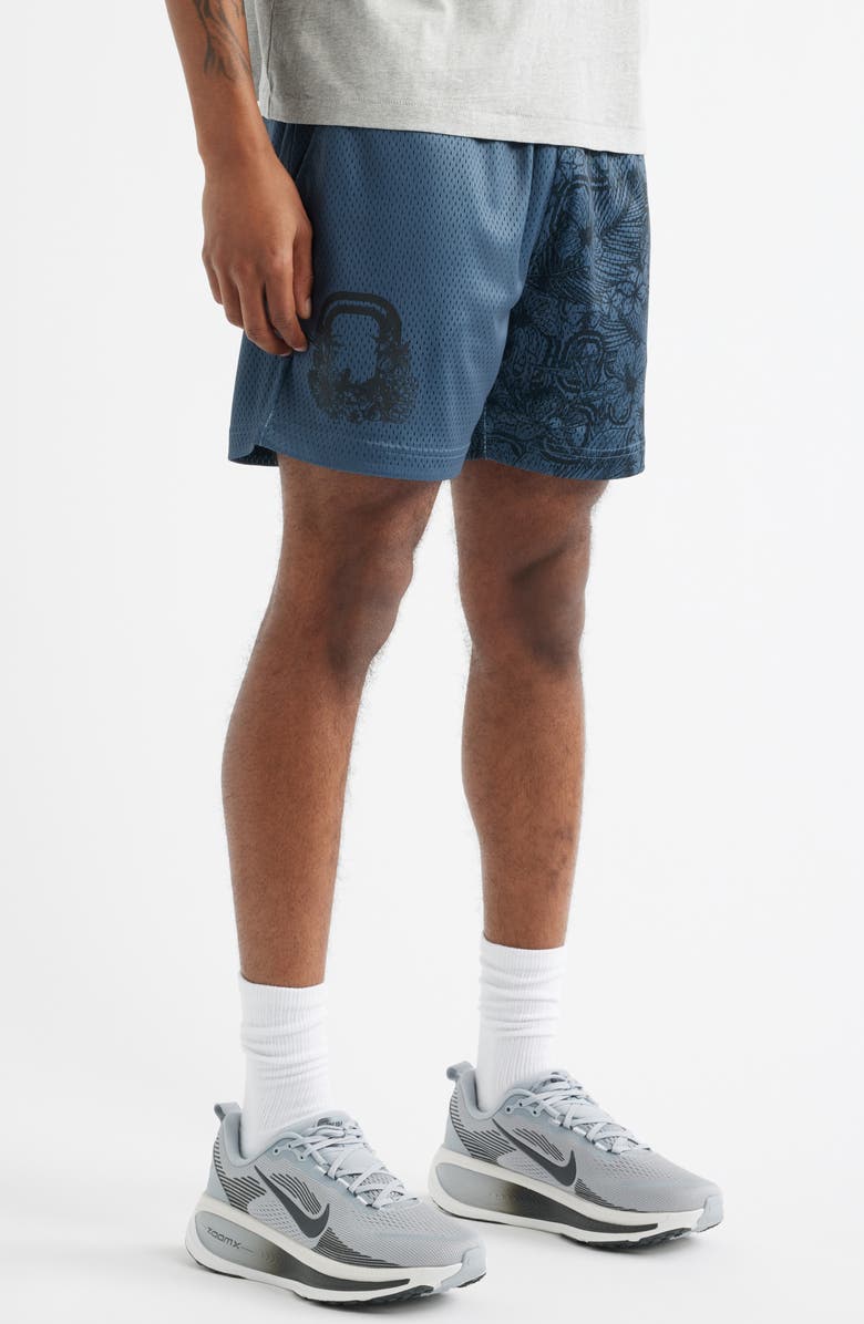 OVERTIME Summer Mesh Shorts, Alternate, color, Black
