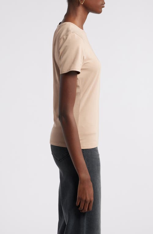 Nordstrom Pima Cotton Blend Crewneck T-shirt In Neutral