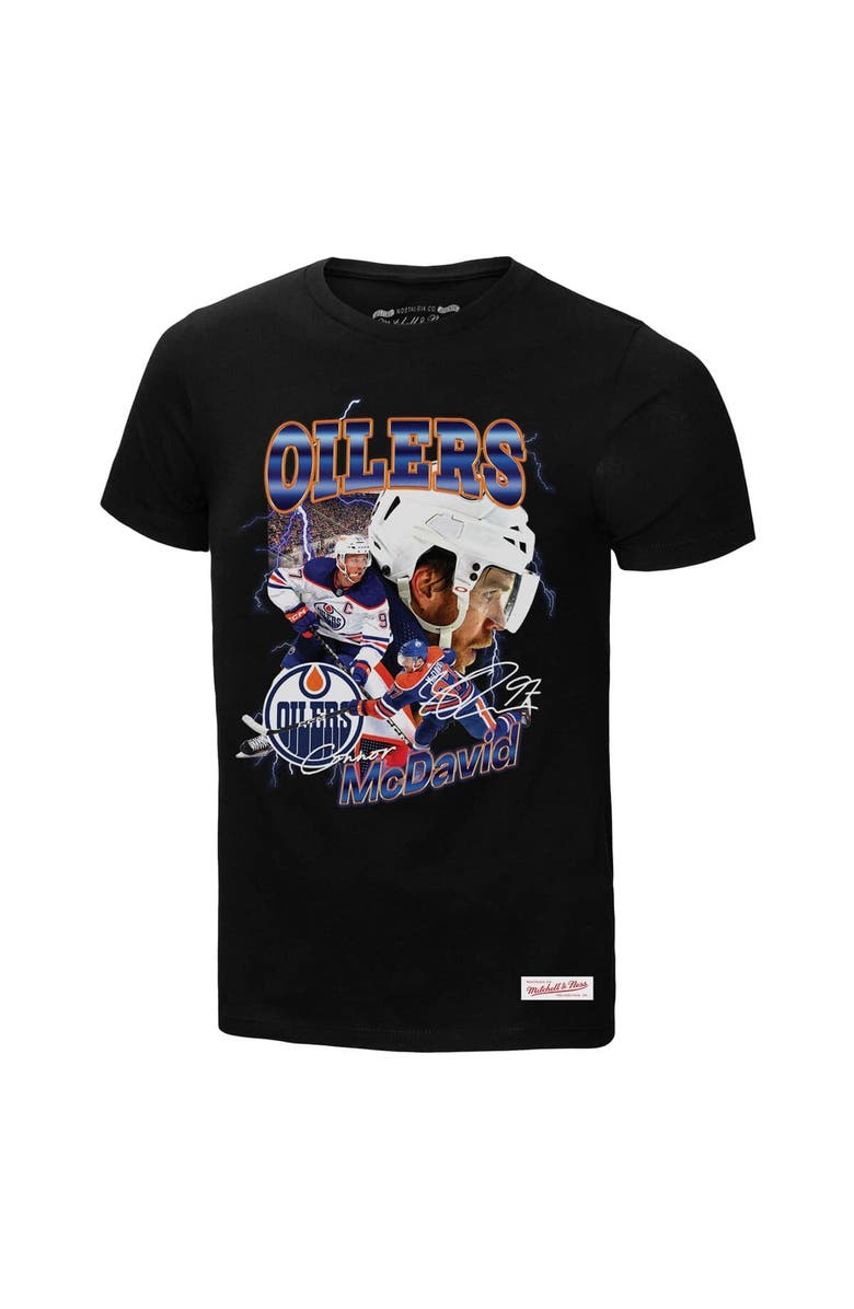 Mitchell & Ness Men's Mitchell & Ness Connor McDavid Black Edmonton Oilers 2.0 Player Graphic T-Shirt, Alternate, color, Black