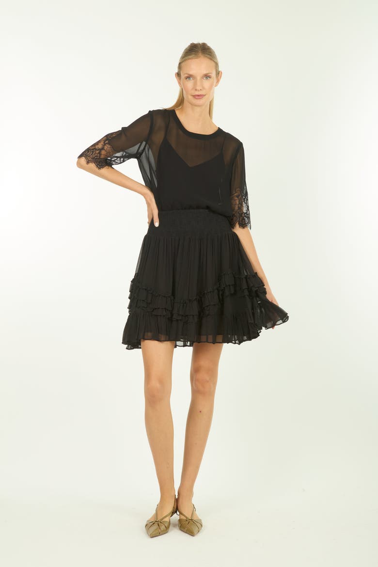 Nilou Skirt, Alternate, color, Black