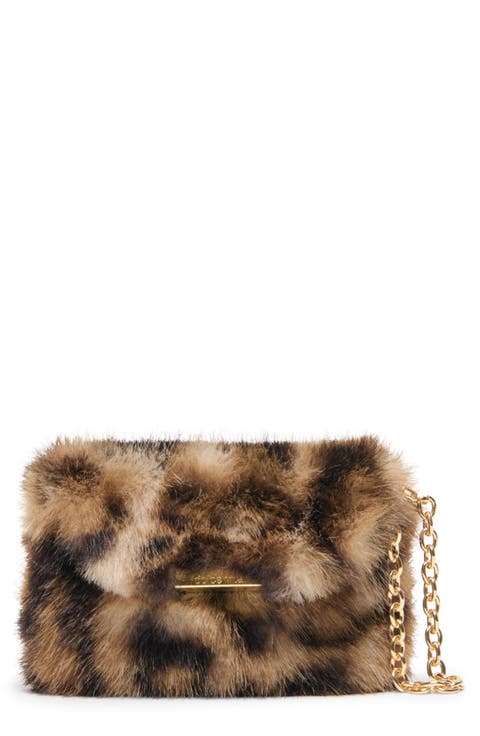 Brindi Faux Fur Wallet on a Strap