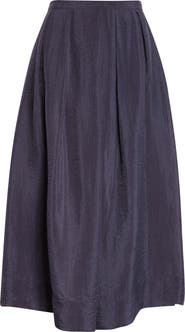 Emporio Armani Techno Crepe Midi Skirt