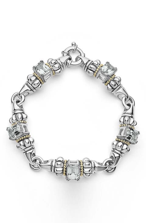 Glacier White Topaz Link Bracelet